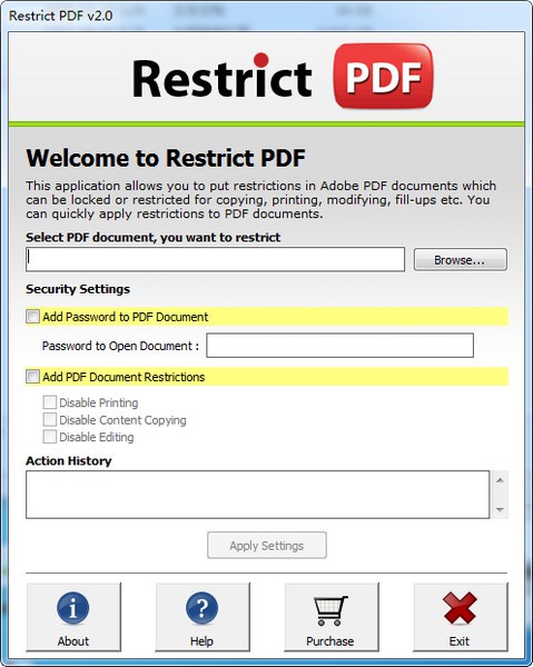 Restrict PDF